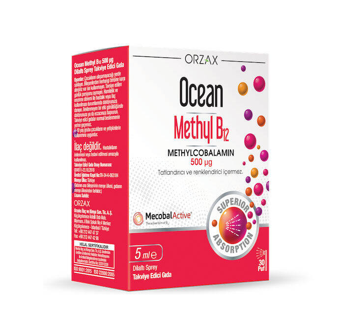 Ocean Methyl B12 Sprey 500 mcg 5 ml - 1