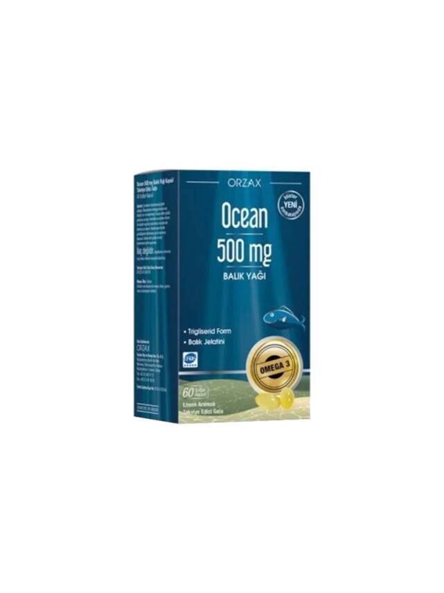 Ocean Omega 3 Balık Yağı 500 mg 60 Kapsül - 1