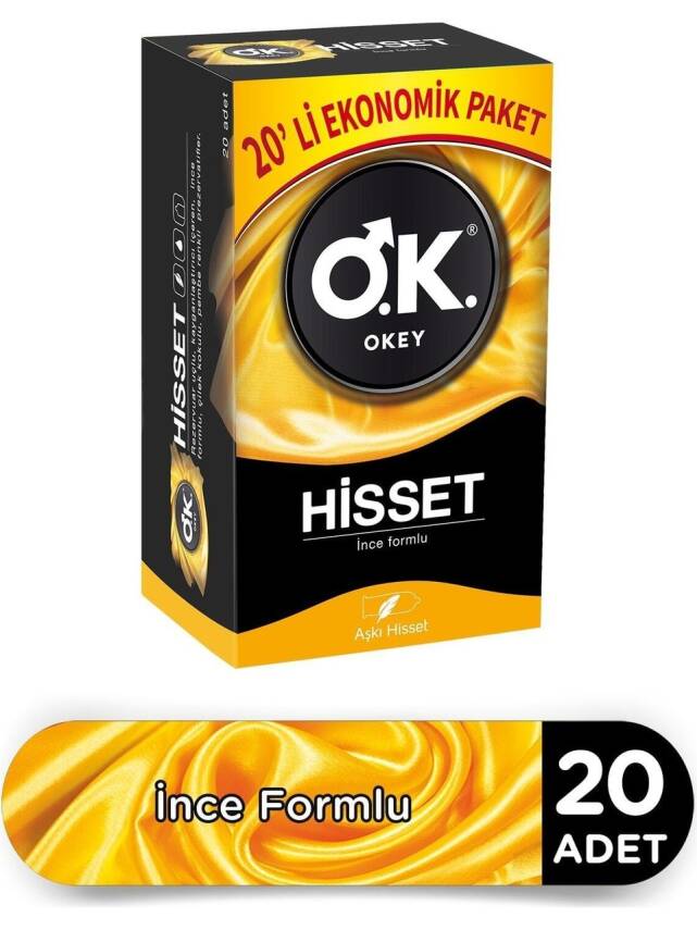 Okey Prezervatif Hisset 20li - Ekonomik - 1
