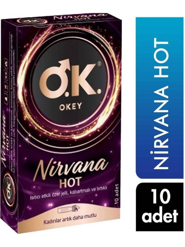 Okey Prezervatif Nirvana Hot 10lu - 1