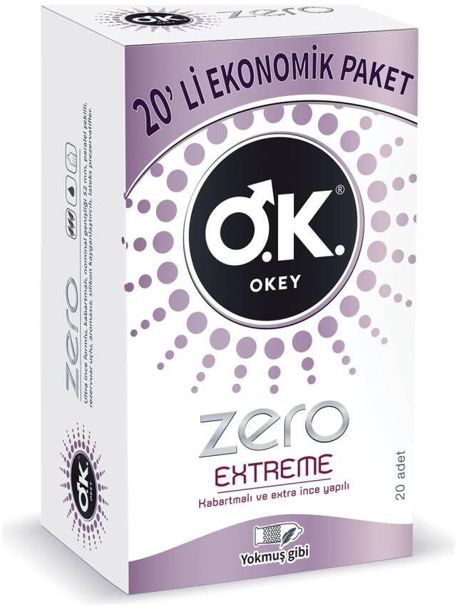 Okey Prezervatif Zero Extreme 20'li - 1