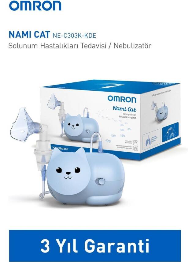 Omron Nami Cat Çocuklara Uygun Sevimli Nebülizatör - 1