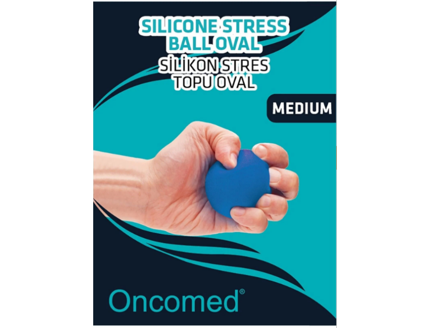 Oncomed El Egzersiz Stres Topu Silikon Mavi - 1