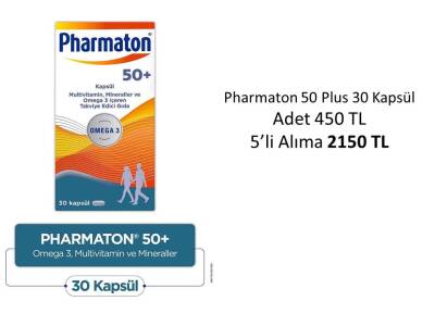 Pharmaton 50 Plus 30 Kapsül - 1