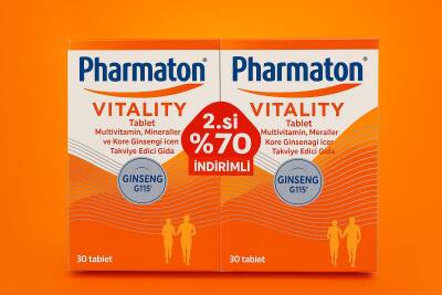 Pharmaton Vitality 30 Tablet Avantajlı 2'li Paket - 2.Si %70 İndirimli - Pharmaton