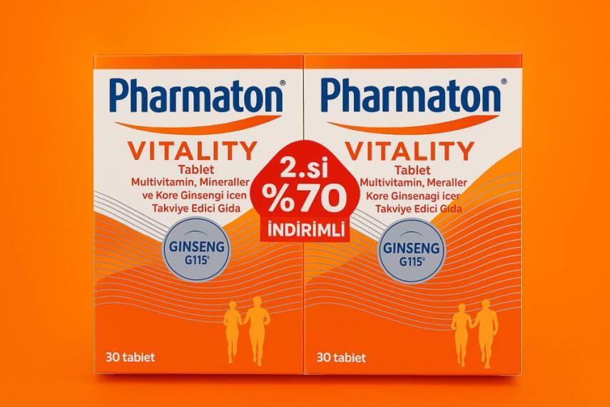 Pharmaton Vitality 30 Tablet Avantajlı 2'li Paket - 2.Si %70 İndirimli - 1