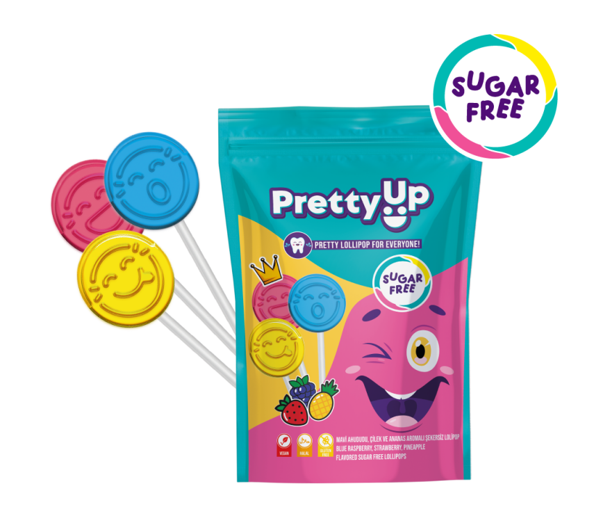 PrettyUp Flat Lolipop 5.5 gr 150'li Stant - 1