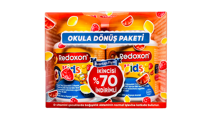Redoxon Kids 60 Çiğneme Tableti 2'li Avantaj Paket - İkincisi %70 İndirimli - 1