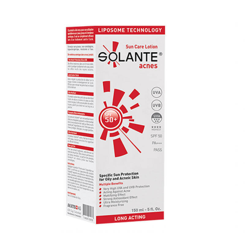 Solante Acnes 50 Faktör Güneş Losyonu 150 ml - 1