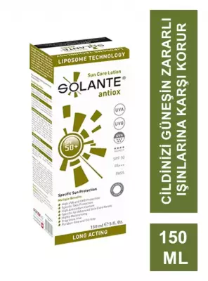 Solante Antiox Sun Care Losyon SPF50 150 ml - 1