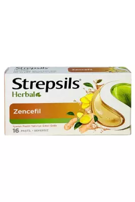 Strepsils Herbal Zencefil 16 Pastil - 1