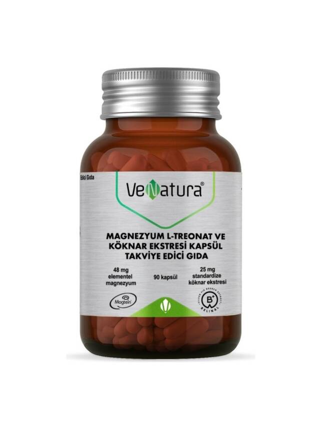 VeNatura Magnezyum L-Treonat ve Köknar Ekstresi 90 Kapsül - 1