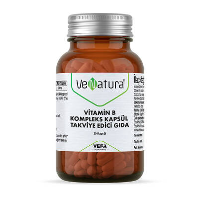 Venatura Vitamin B Kompleks 30 Kapsül - VeNatura