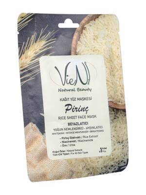 Vien Natural Beauty Pirinç Kağıt Yüz Maskesi Beyazlatıcı Aydınlatıcı 1 Adet - Vien Natural