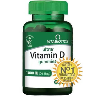 Vitabiotics Ultra Vitamin D Gummies 1000 IU 50 Kapsül - Vitabiotics