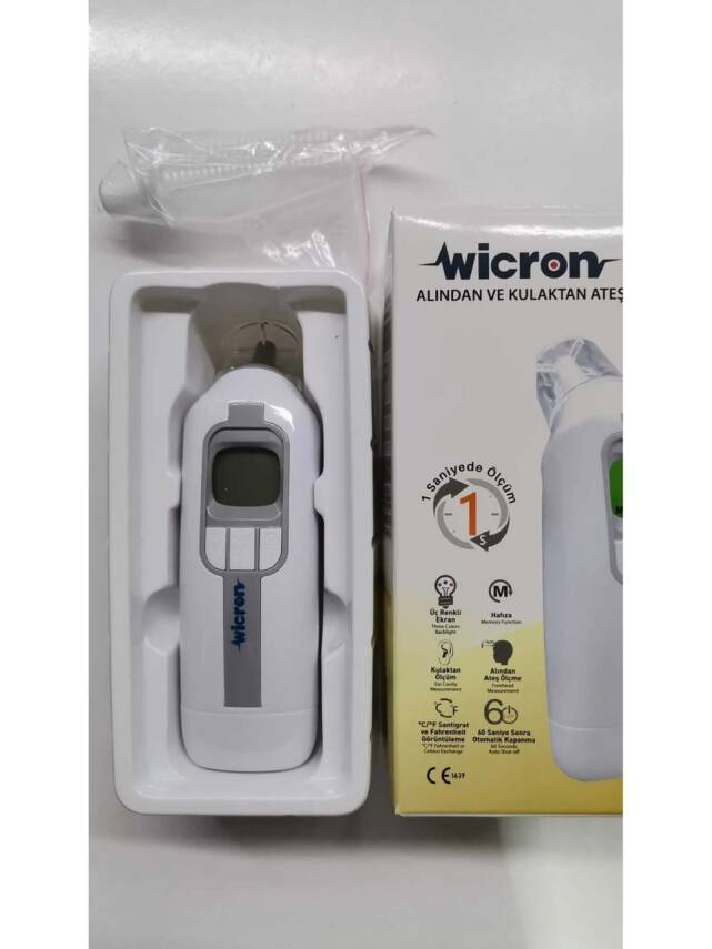 Wicron T90 Alından ve Kulaktan Ölçer Dijital Derece + Probe 25'li - 1