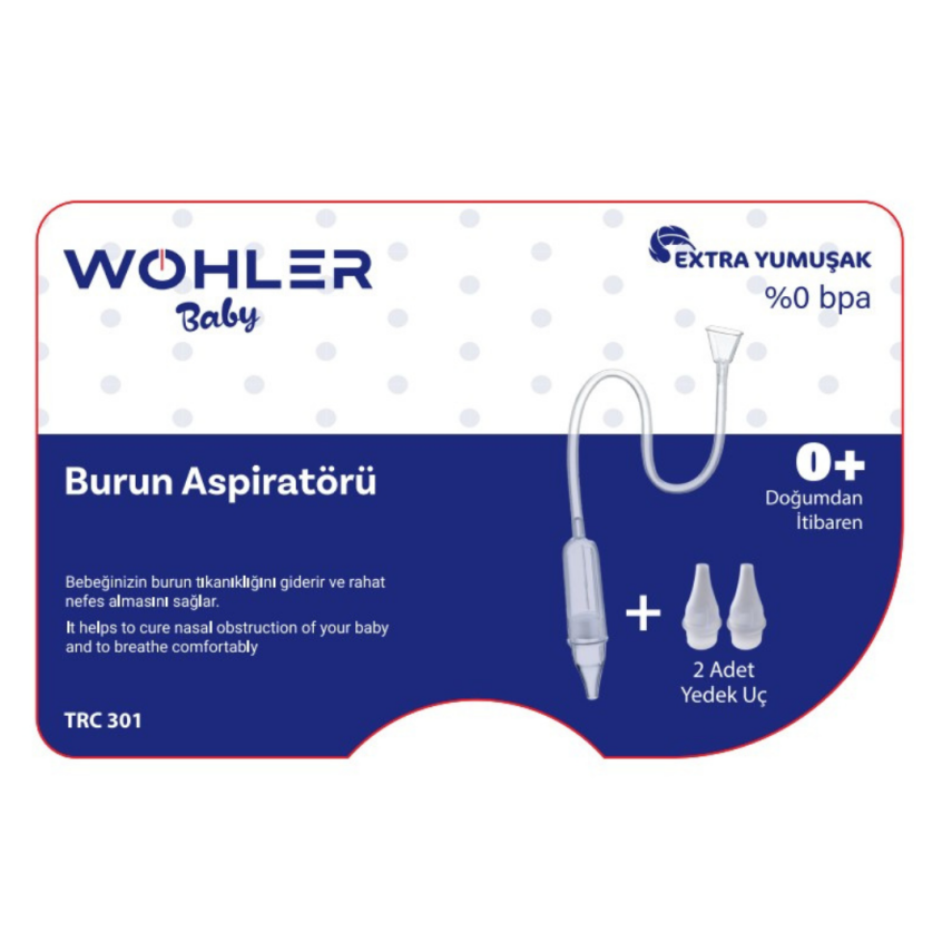 Wohler Baby Burun Aspiratörü + 2 Adet Yedek Uç - 1