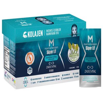 Zade Vital Marine Collagen Süper Lif 28 Saşe - Zade Vital