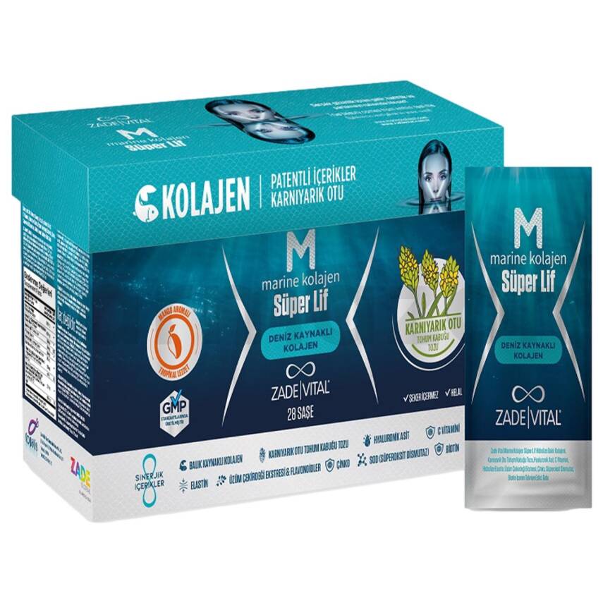 Zade Vital Marine Collagen Süper Lif 28 Saşe - 1