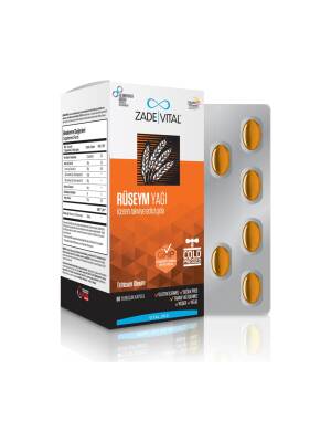Zade Vital Ruşeym Yağı 500mg 60 Yumuşak Kapsül - Zade Vital