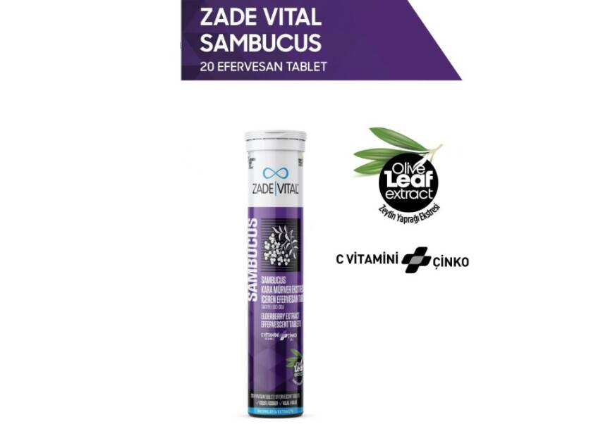 Zade Vital Sambucus Nigra 20 Efervesan Tablet - 1